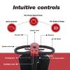 Mobility Scooters for Seniors & Adults 400 Lb Weight All Terrain,Heavy Duty 4-Wheel Powered Scooter,Foldable Mobile Disability Electric Wheelchair,Luxury Seat and Front Rear Led Lights,red view 4