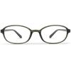 Dollger Small Oval Blue Light blocking Glasses for Women Men trendy Rectangle Anti Bluelight Blocker Glasses for computer screen use Green view 2