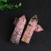 10pcs Natural Pink Rhodonite Crystal Points, 6 Faceted Hexagonal Prism Crystal Tower 2.76-3.9in, Natural Crystals and Healing Stones for Energy Healing, Meditation, Home Decor view 4