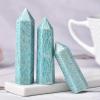 10pcs Large Amazonite Crystal Point, 6 Faceted Hexagonal Prism Crystal Tower 2.76-3.9in, Natural Crystals and Healing Stones for Energy Healing, Meditation, Home Decor view 3