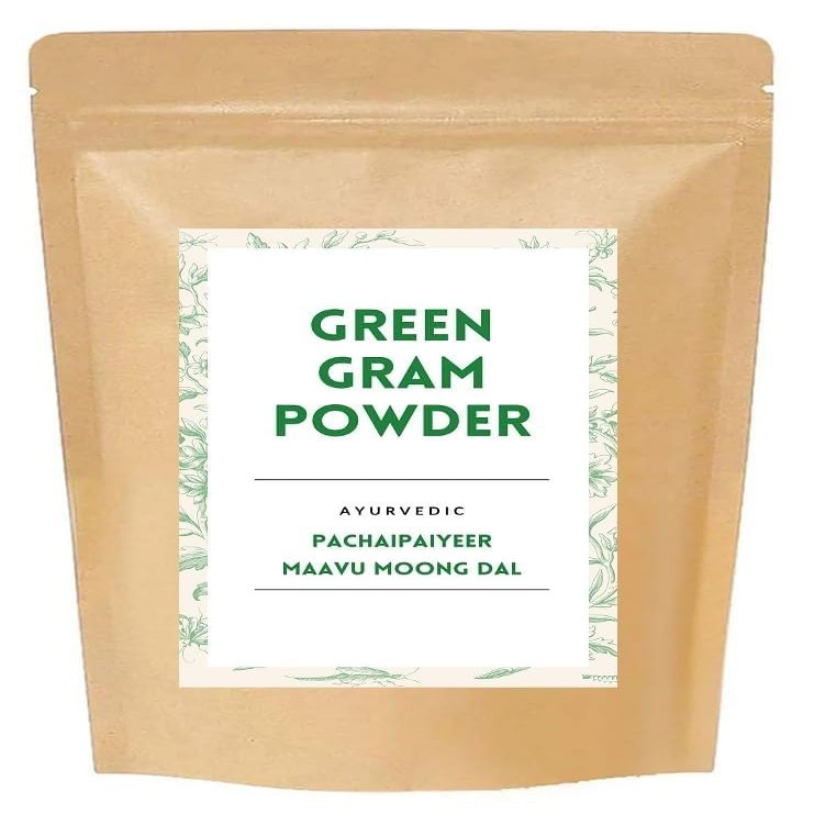 100gm Ayurvedic Homemade Green Gram/Moong Dal Powder for Removes Dead Skin Cells, Acne and Pimples, Improve Hair Strength