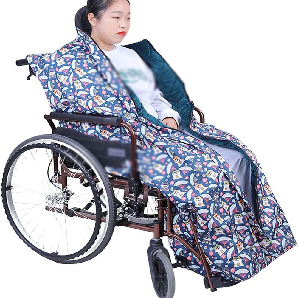 EUQKKWLOY Wheelchair Blanket Wheelchair Cosy Cover, Wheelchair Blanket for Warmth and Comfort, Perfect for Outside Cold Weather, Patients