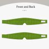 Green Grassland Sleep Eye Mask for Women Men Blocking Light Travel Blindfold 2 in 1 Ear Mask and Blindfold view 2