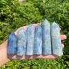 10pcs Large Blue Celestite Crystal Point, 6 Faceted Hexagonal Prism Crystal Tower 2.76-3.9in, Natural Crystals and Healing Stones for Energy Healing, Meditation, Home Decor view 2