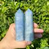 10pcs Large Blue Celestite Crystal Point, 6 Faceted Hexagonal Prism Crystal Tower 2.76-3.9in, Natural Crystals and Healing Stones for Energy Healing, Meditation, Home Decor view 4