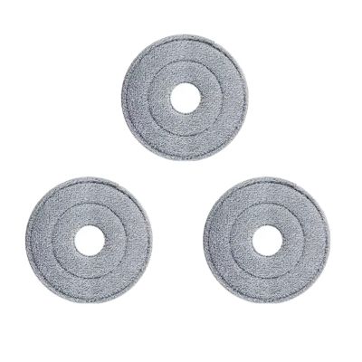 1-10pcs Round MOP Head Cloth Spin Wring For Cleaning Floors Pad Home Replacement Universal Accessories 360 Rotating Barrel Towel(3pcs gray)