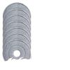 1-10pcs Round MOP Head Cloth Spin Wring For Cleaning Floors Pad Home Replacement Universal Accessories 360 Rotating Barrel Towel(3pcs gray) view 2