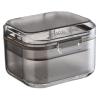 Denture Storage Container With Drain Tray Leak-Proof False Teeth Bath, Retainer And Denture Cleaning Case | Ideal For Secure Storage And Hygiene Of Dentures, Bridges, Braces At Home Or Travel view 1