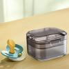 Denture Storage Container With Drain Tray Leak-Proof False Teeth Bath, Retainer And Denture Cleaning Case | Ideal For Secure Storage And Hygiene Of Dentures, Bridges, Braces At Home Or Travel view 3