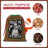 BYOBLU Trust Me I'm A Doctor I Medieval Plague Doctor Christmas Gift Bags, Santa Wrapping Bags, Xmas Presents Bag With Drawstring, Holiday Party Favors Birthday & Christmas Gift (Large Medium Small) view 4