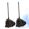 COOLHIYA 2pcs Dust Removal Brushes Lightweight Plastic Handle Cleaning Tools for High Places Natural Plumes for Kitchen Car Office Dusting view 2