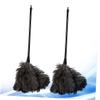 COOLHIYA 2pcs Dust Removal Brushes Lightweight Plastic Handle Cleaning Tools for High Places Natural Plumes for Kitchen Car Office Dusting view 4