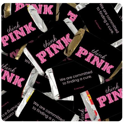 102 Pcs Breast Cancer Awareness Think Pink Candy Miniatures Chocolate - No Assembly Required (1.88lb)
