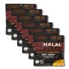 6-Pack Halal Bites Mango Habanero Beef Jerky, Organic Grass-Fed Beef, Naturally Smoked, Infused with Honey & Black Cumin Seed view 1