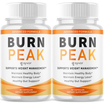 (2 Pack) Burn Peak Capsules, Official Burnpeak Pink Salt Pills with All Natural Ingredients, Advanced BurnPeak Health Supplement with Premium Vitamins for Active Lifestyle Support (120 Capsules)