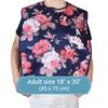 Celley 12 Pack Adult Bibs with Crumb Catcher - Waterproof and Reusable Clothing Protectors for Elderly, Seniors and Disabled (Flower) view 4