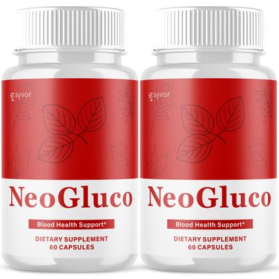 (2 Pack) NeoGluco Capsules, Official NeoGluco Glycogen Support Pills with All Natural Ingredients, Advanced Formula Health Supplement with Max Strength Premium Vitamins for Women & Men (120 Capsules)