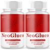 (2 Pack) NeoGluco Capsules, Official NeoGluco Glycogen Support Pills with All Natural Ingredients, Advanced Formula Health Supplement with Max Strength Premium Vitamins for Women & Men (120 Capsules) view 1