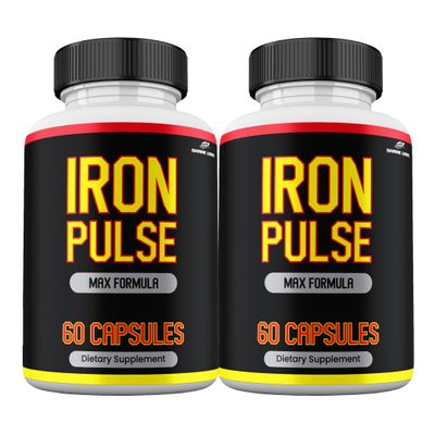 (2 Pack) IronPulse Capsules, Advanced Premium Iron Pulse Official Supplement Vitamin Pills, 2 Month Supply