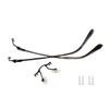1 Pair Metal Frame Arms Titanium Temple Rimless Glasses Legs and Stainless Steel Nose Bridge Glasses Replacement Temple Eyewear Frame Temple with Double Rubber Plug view 1