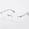 1 Pair Metal Frame Arms Titanium Temple Rimless Glasses Legs and Stainless Steel Nose Bridge Glasses Replacement Temple Eyewear Frame Temple with Double Rubber Plug view 2