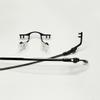 1 Pair Metal Frame Arms Titanium Temple Rimless Glasses Legs and Stainless Steel Nose Bridge Glasses Replacement Temple Eyewear Frame Temple with Double Rubber Plug view 4