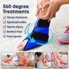 Ankle Ice Pack Wrap for Foot Heel Pain Relief and Swelling Reusable Gel Cold Hot Packs for Achilles Tendonitis Plantar Fasciitis Sprained Swollen Feet Surgery Recovery Sports Injury(Roya Blue,1pcs) view 2