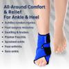 Ankle Ice Pack Wrap for Foot Heel Pain Relief and Swelling Reusable Gel Cold Hot Packs for Achilles Tendonitis Plantar Fasciitis Sprained Swollen Feet Surgery Recovery Sports Injury(Roya Blue,1pcs) view 3