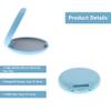 2 Pack Retainer Case, WINCUR Tight Closure Mouth Guard Box,Denture Retainer Container Case Storage Holder, Slim Orthodontic Aligner Case for Traveling(Blue-Without Mirror) view 3
