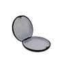 2 Pack Retainer Case, WINCUR Tight Closure Mouth Guard Box,Denture Retainer Container Case Storage Holder, Slim Orthodontic Aligner Case for TravelingBlack-Without Mirror view 1