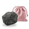 Black Lava Rock Raw Healing Crystals, 1.8"-2.2" Large Size Raw Stones, Natural Black Lava Rock Crystal with Velvet Pouch for Home Decor, Tray, Collection view 1