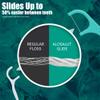 Alosalut 480 Count Dental Floss Picks Mint Flavored Flossers with Built-in Toothpick for Deep Cleaning 8 Portable Boxes of 60 Strong & Smooth Floss Sticks for Family Home Travel for Adults view 4