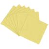 100 PCS Jewelry Cleaning Cloth,WINCUR Double-Sided Velvet Polishing Cloths Cleaning Wipes for Sterling Silver, Gold, Brass, Silverware, Coin, Ring, Watch and More Small Polish ClothYellow view 1