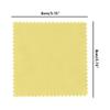 100 PCS Jewelry Cleaning Cloth,WINCUR Double-Sided Velvet Polishing Cloths Cleaning Wipes for Sterling Silver, Gold, Brass, Silverware, Coin, Ring, Watch and More Small Polish ClothYellow view 2