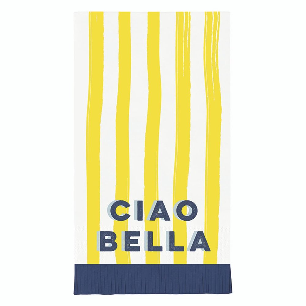 Santa Barbara Design Studio Guest Towels - Pack of 20 Disposable Paper Hand Napkins, 7.75" x 4.25", Ciao Bella