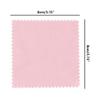 100 PCS Jewelry Cleaning Cloth,WINCUR Double-Sided Velvet Polishing Cloths Cleaning Wipes for Sterling Silver, Gold, Brass, Silverware, Coin, Ring, Watch and More Small Polish ClothPink view 2