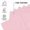 100 PCS Jewelry Cleaning Cloth,WINCUR Double-Sided Velvet Polishing Cloths Cleaning Wipes for Sterling Silver, Gold, Brass, Silverware, Coin, Ring, Watch and More Small Polish ClothPink view 3