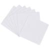 100 PCS Jewelry Cleaning Cloth,WINCUR Double-Sided Velvet Polishing Cloths Cleaning Wipes for Sterling Silver, Gold, Brass, Silverware, Coin, Ring, Watch and More Small Polish ClothWhite view 1