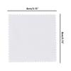 100 PCS Jewelry Cleaning Cloth,WINCUR Double-Sided Velvet Polishing Cloths Cleaning Wipes for Sterling Silver, Gold, Brass, Silverware, Coin, Ring, Watch and More Small Polish ClothWhite view 2