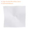 100 PCS Jewelry Cleaning Cloth,WINCUR Double-Sided Velvet Polishing Cloths Cleaning Wipes for Sterling Silver, Gold, Brass, Silverware, Coin, Ring, Watch and More Small Polish ClothWhite view 4