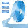 100 Yards 1 Inch Sky Blue Satin Ribbon, Solid Craft Fabric Ribbon for Christmas Gift Wrapping, Bows Making, Flower Bouquet, Wedding Party Decoration view 2