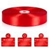 100 Yards 1 Inch Red Satin Ribbon, Solid Craft Fabric Ribbon for Christmas Gift Wrapping, Bows Making, Flower Bouquet, Wedding Party Decoration view 3