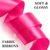 100 Yards 1 Inch Rose Red Satin Ribbon, Solid Craft Fabric Ribbon for Christmas Gift Wrapping, Bows Making, Flower Bouquet, Wedding Party Decoration view 4
