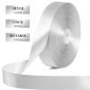 100 Yards 1 Inch Silver Satin Ribbon, Solid Craft Fabric Ribbon for Christmas Gift Wrapping, Bows Making, Flower Bouquet, Wedding Party Decoration view 2