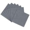 100 PCS Jewelry Cleaning Cloth,WINCUR Double-Sided Velvet Polishing Cloths Cleaning Wipes for Sterling Silver, Gold, Brass, Silverware, Coin, Ring, Watch and More Small Polish ClothGrey view 1