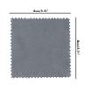 100 PCS Jewelry Cleaning Cloth,WINCUR Double-Sided Velvet Polishing Cloths Cleaning Wipes for Sterling Silver, Gold, Brass, Silverware, Coin, Ring, Watch and More Small Polish ClothGrey view 2