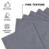 100 PCS Jewelry Cleaning Cloth,WINCUR Double-Sided Velvet Polishing Cloths Cleaning Wipes for Sterling Silver, Gold, Brass, Silverware, Coin, Ring, Watch and More Small Polish ClothGrey view 3