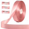 100 Yards 1 Inch Rose Gold Satin Ribbon, Solid Craft Fabric Ribbon for Christmas Gift Wrapping, Bows Making, Flower Bouquet, Wedding Party Decoration view 2