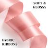 100 Yards 1 Inch Rose Gold Satin Ribbon, Solid Craft Fabric Ribbon for Christmas Gift Wrapping, Bows Making, Flower Bouquet, Wedding Party Decoration view 4