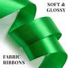 100 Yards 1 Inch Green Satin Ribbon, Solid Craft Fabric Ribbon for Christmas Gift Wrapping, Bows Making, Flower Bouquet, Wedding Party Decoration view 4